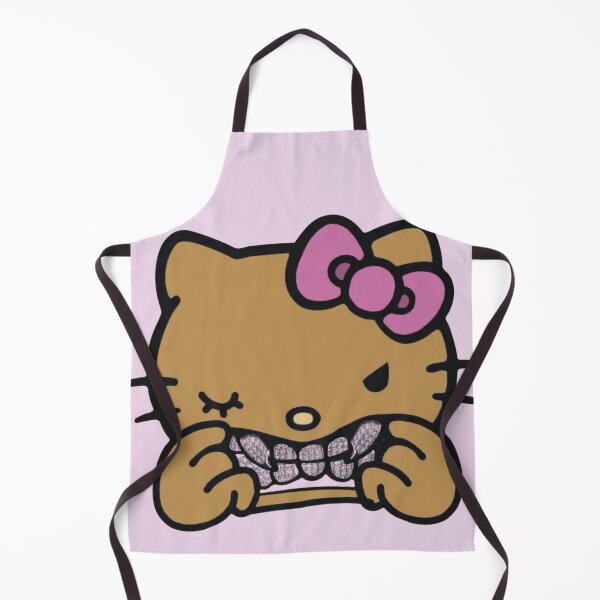 Item preview, Cute Tan Hello Cat Kitty | Pink Bow | Gangtsa Grills designed and sold by nyro collective .