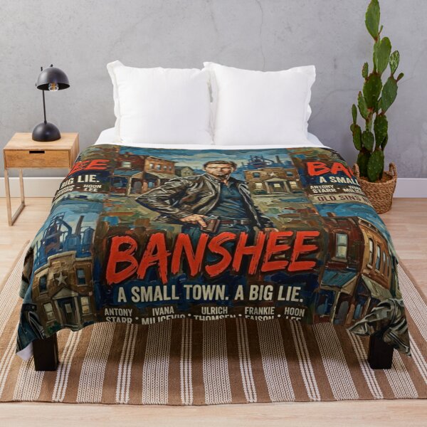 Item preview, A Small Town, A Big Lie: Gritty Banshee Oil Art designed and sold by Art's Diner.
