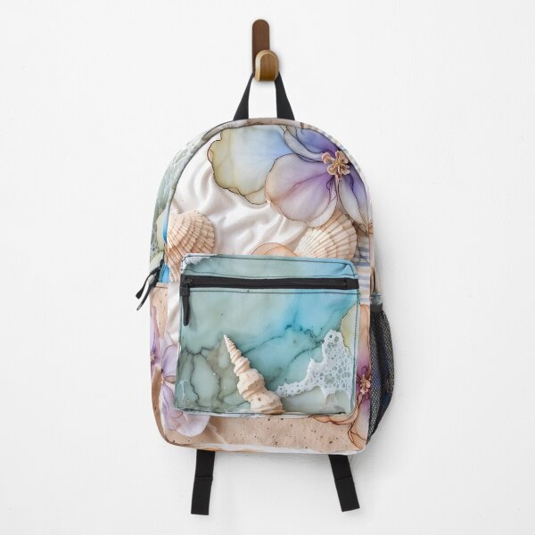 Item preview, Abstract, Floral, Coastal, Summer, Pink, Blue, Lavender, Flower, Collage designed and sold by SolaoLab.