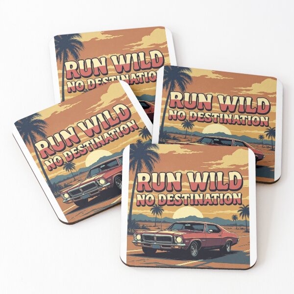 Item preview, Run Wild – Vintage Muscle Car Sunset  designed and sold by Epic TV USA.