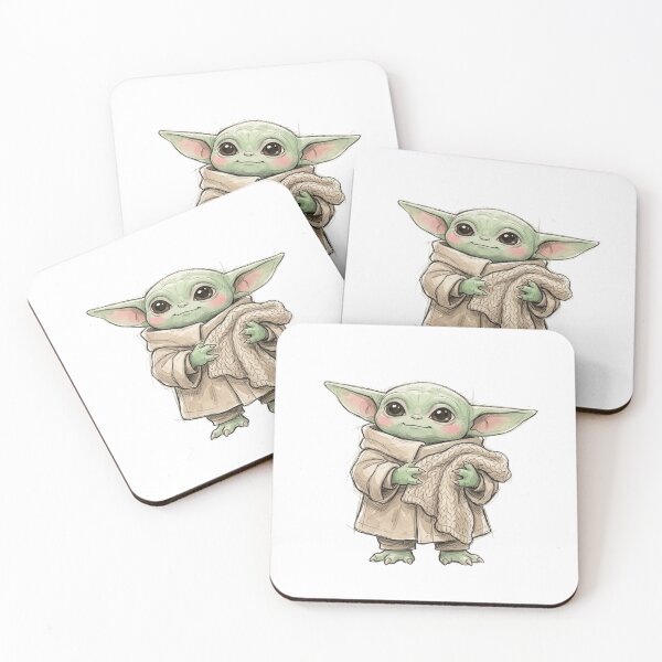 Item preview, BABY YODA WITH KNITTED BLANKET COZY GROGU AESTHETIC designed and sold by LIS AND MELIVERSO.