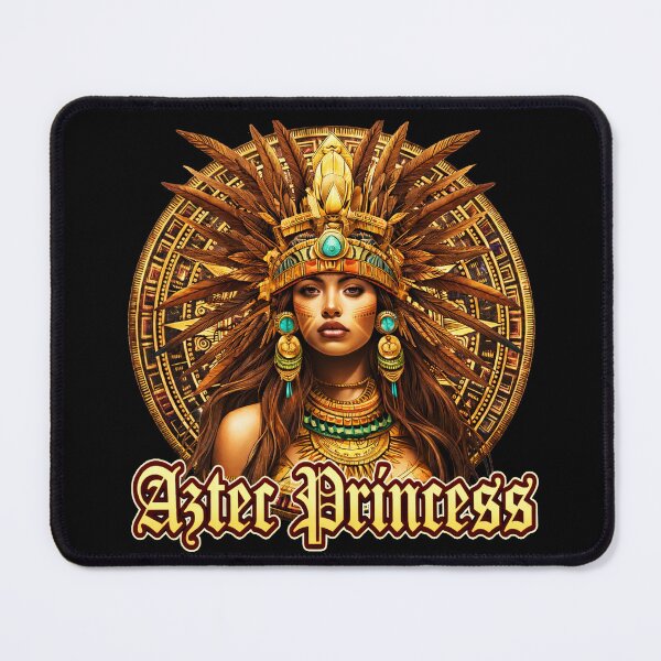 Item preview, Aztec Princess Woman Chicano Mexican Azteca Calendar designed and sold by HechoEnAztlan.
