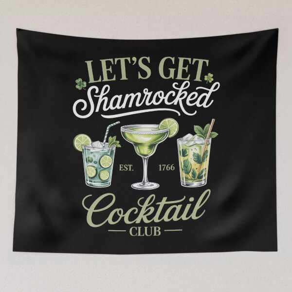 Item preview, St Patricks Day Lets Get Shamrocked St Pattys Pub Crawl Shamrock designed and sold by PunkNation-Arts.
