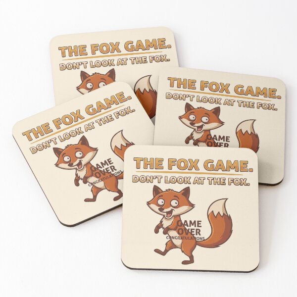 Item preview, The Fox Game - Don't Look At The Fox Ironic Meme designed and sold by IvoryArtDesign.