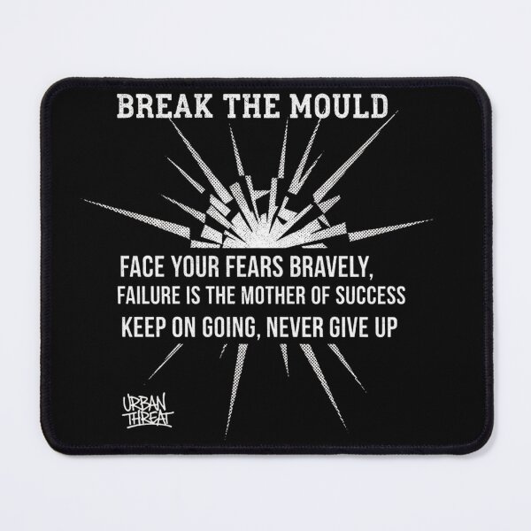 Item preview, Break The Mould Explosive Motivational Quote Art designed and sold by UrbanThreat.