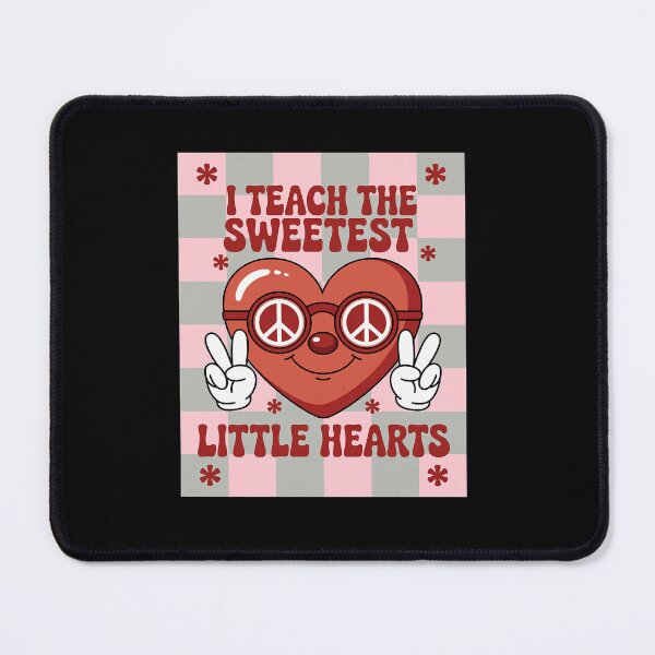 Item preview, I Teach The Sweetest Hearts Groovy Teacher Valentine's Day designed and sold by Rrettgison.