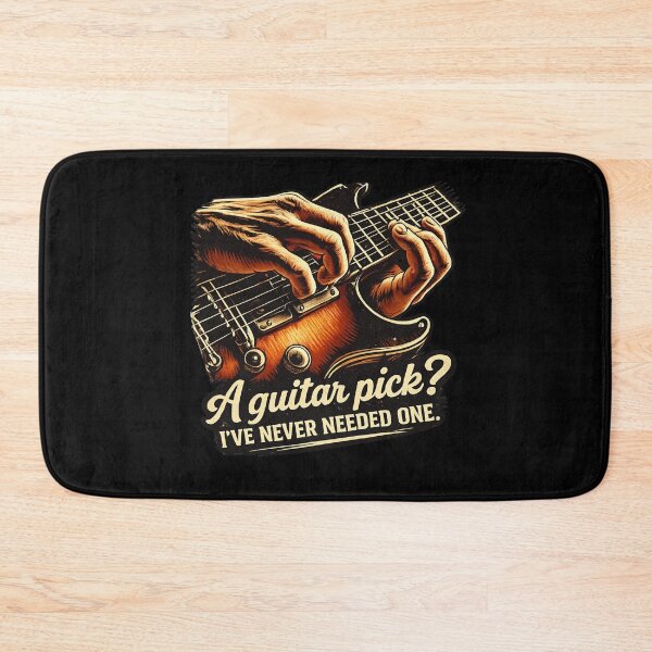 Item preview, Fingerstyle Guitar Design – Pick? Never Needed | Vintage Rock Style designed and sold by e-Shop67.