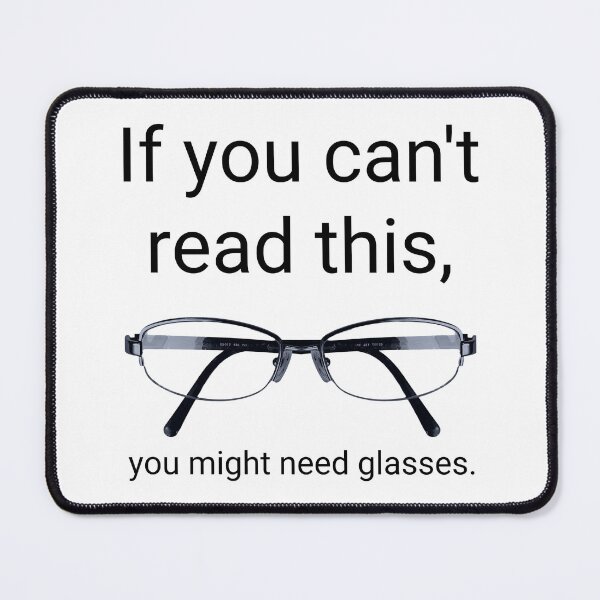 Item preview, If you can’t read this, you might need glasses. designed and sold by Rachel the Artist .