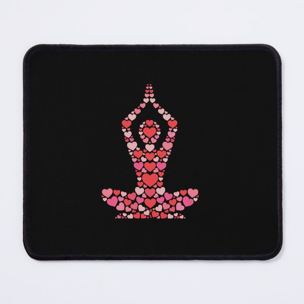Item preview, Pink Red Heart Valentines Day Gift Zen Meditation Pose Yoga designed and sold by Rrettgison.