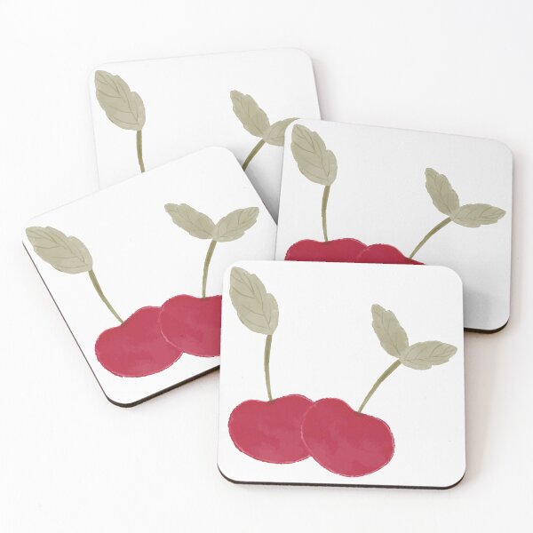 Item preview, Cute Red Watercolor Cherry Fruit designed and sold by Rosemarie Guieb Designs.