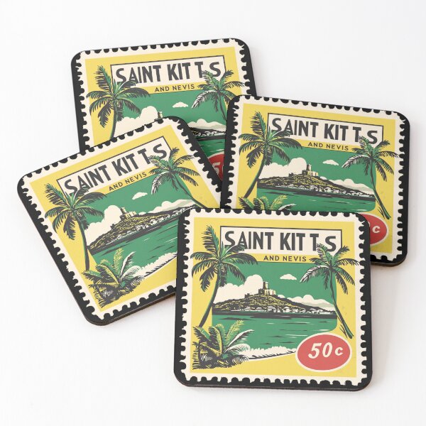 Item preview, Vintage Saint Kitts and Nevis Postage Stamp Art - Brimstone Hill Fortress designed and sold by tiigerdad.