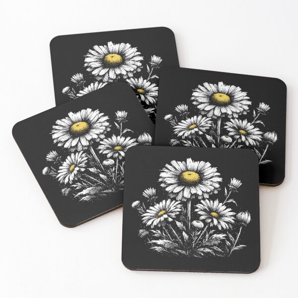 Item preview, Moody Daisy Flowers – Minimal Botanical Artwork designed and sold by ArthousePromos.