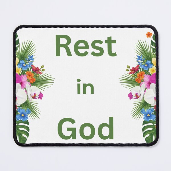 Item preview, Rest In God Inspirational Quote designed and sold by FaithStatement.