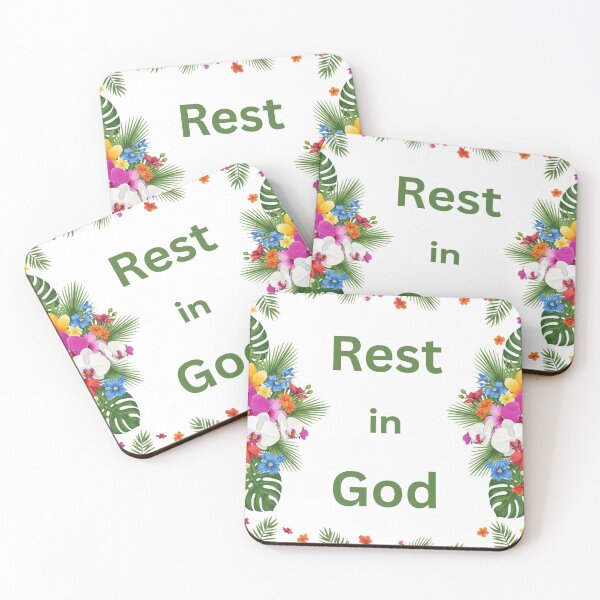 Item preview, Rest In God Inspirational Quote designed and sold by FaithStatement.