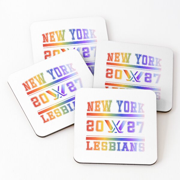 Artikelvorschau, New York Lesbians Rainbow PWHL Vintage Logo entworfen und verkauft von coffeepolicy.