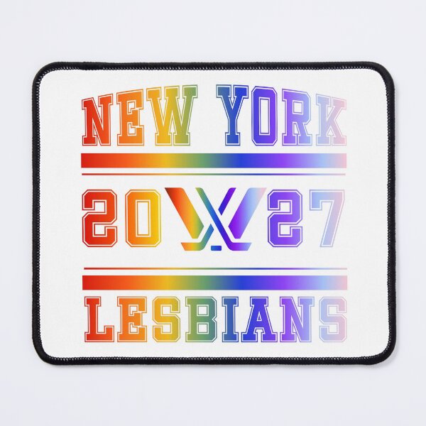 Artikelvorschau, New York Lesbians Rainbow PWHL Vintage Logo entworfen und verkauft von coffeepolicy.