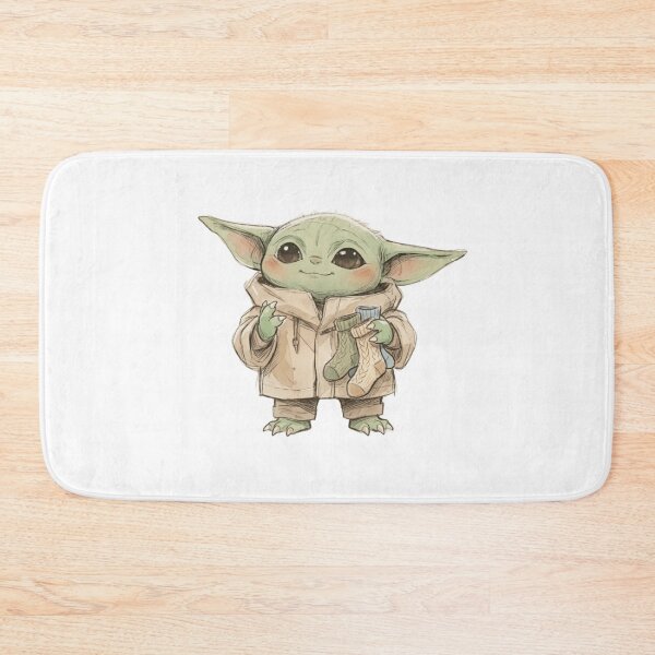 Item preview, BABY YODA WITH KNITTED SOCKS COZY GROGU WINTER AESTHETIC designed and sold by LIS AND MELIVERSO.