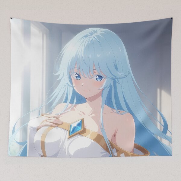 Item preview, Elfaria Albis Serfort Wistoria Wand Sword Blue Hair Morning Light designed and sold by PMartistStudio.