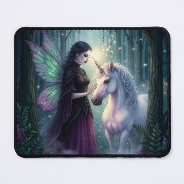 Item preview, Fairy and Unicorn in Enchanted Forest designed and sold by SabraDD.