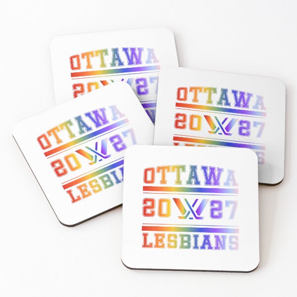 Item preview, Ottawa Lesbians Rainbow PWHL Vintage Logo designed and sold by coffeepolicy.