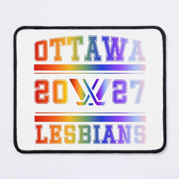 Item preview, Ottawa Lesbians Rainbow PWHL Vintage Logo designed and sold by coffeepolicy.