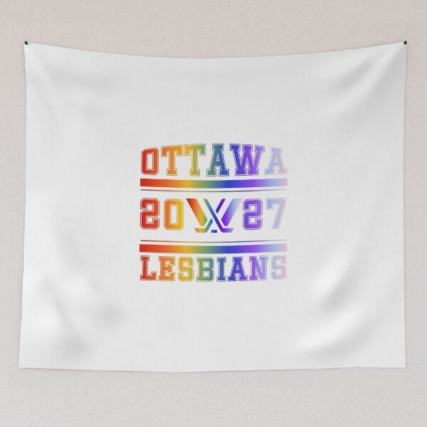 Item preview, Ottawa Lesbians Rainbow PWHL Vintage Logo designed and sold by coffeepolicy.