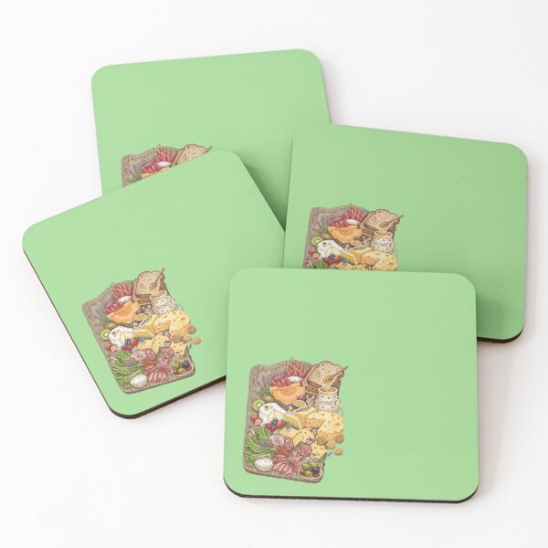 Item preview, Cheese Platter & Charcuterie - green background designed and sold by LottiesLuck.