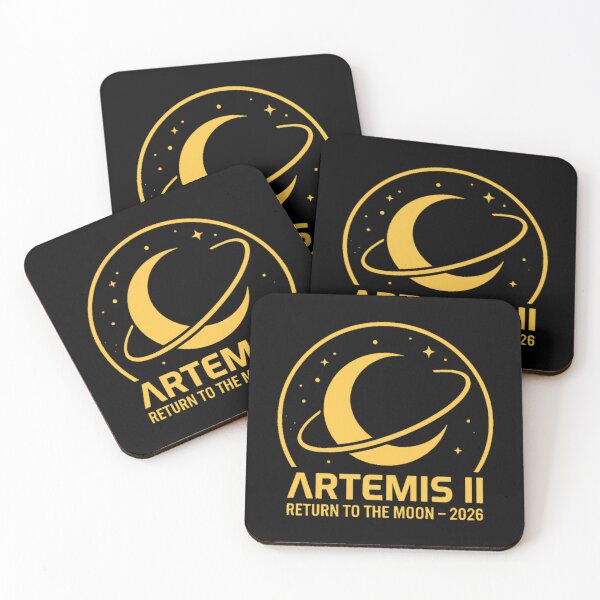 Item preview, Artemis II Return to the Moon 2026 Minimal Space Mission Logo Retro Sci Fi Design designed and sold by batrisyaw.