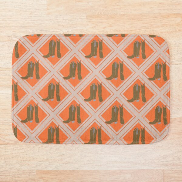 Item preview, Western Cowgirl Boot Geometric Repeat Pattern DLW05 designed and sold by HueyDesign.