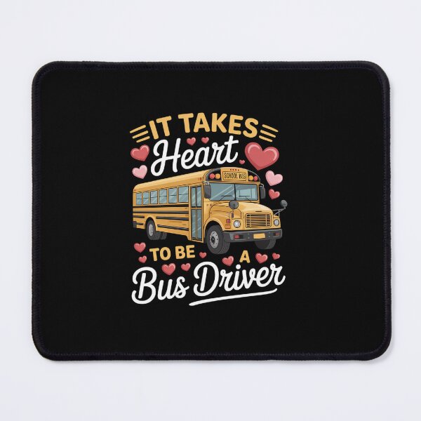 Item preview, It Takes Heart To Be A Bus Driver Funny Bus Driver Valentine designed and sold by Rrettgison.