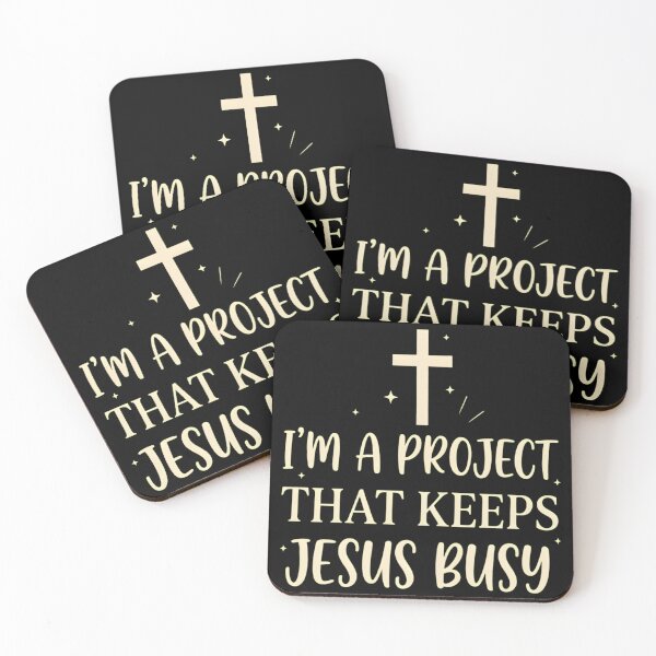 Item preview, I'm A Project That Keeps Jesus Busy - Funny Christian Faith Quote designed and sold by haitrieuic96.