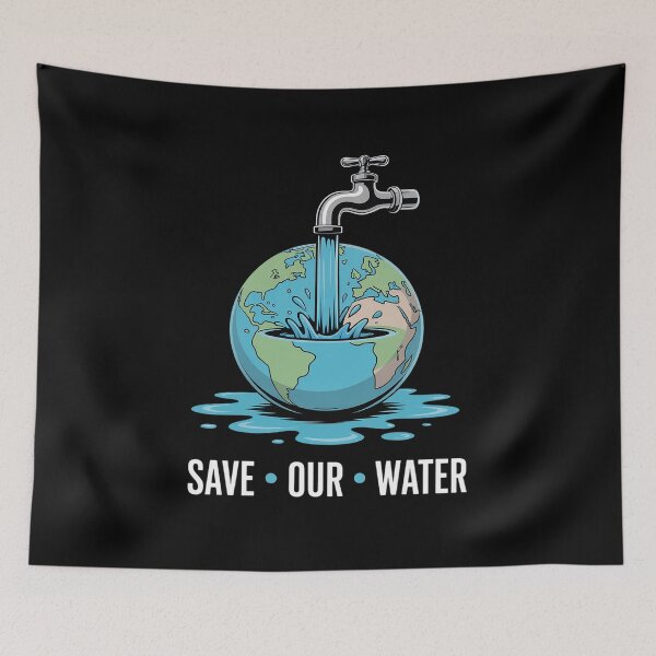 Item preview, Save Our Waters Earth Day Clean Water Conservation designed and sold by Rrettgison.