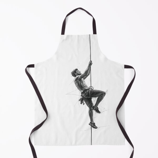 Item preview, A man climbing using a rope, symbolic image of 'I don't give up: designed and sold by Heaven1111.