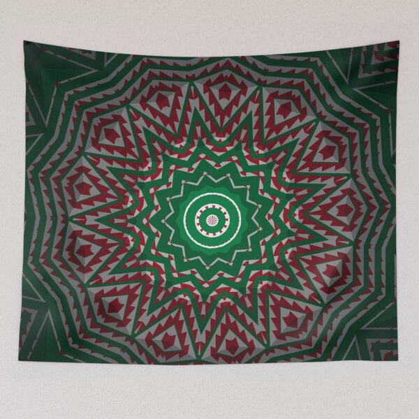 Item preview, Kaleidoscopic Holiday Mandala designed and sold by IntelliMindDesigns.