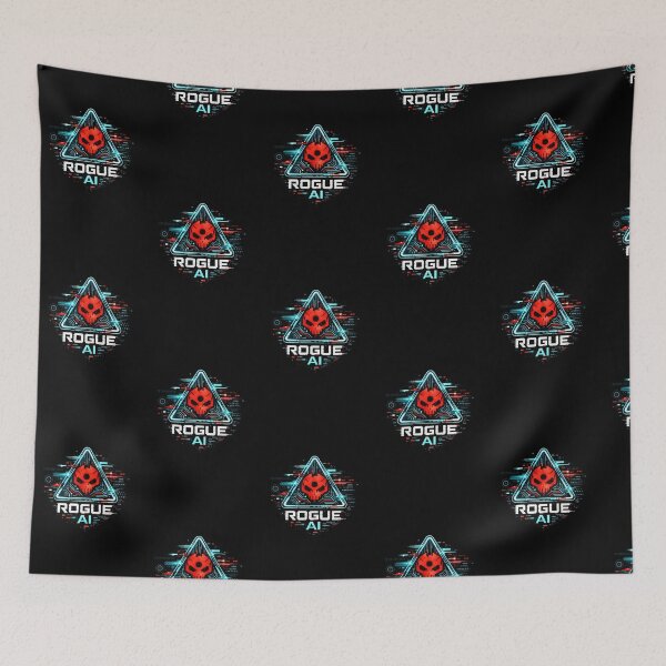 Item preview, Rogue AI Cyberpunk Skull Glitch Design – Futuristic Hacker Tech Graphic designed and sold by JonelCrafts.