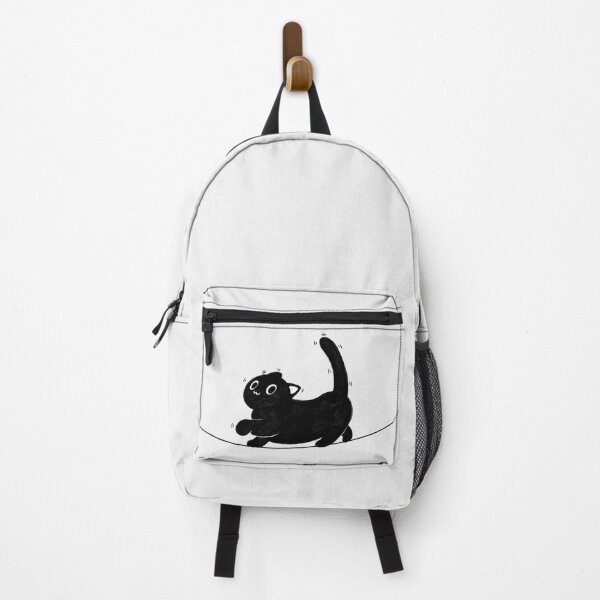 Item preview, Walking Tightrope Black Cat Illustration designed and sold by Manjia-Art.