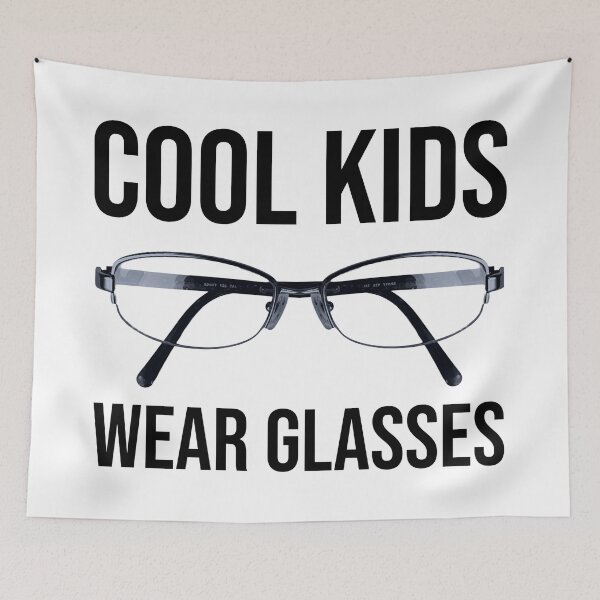 Item preview, Cool kids wear glasses  designed and sold by Rachel the Artist .
