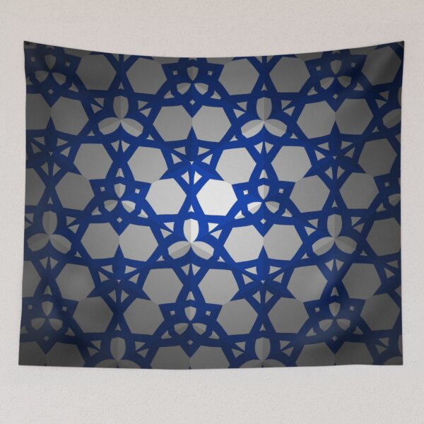 Item preview, Elegant Blue Star Pattern designed and sold by IntelliMindDesigns.