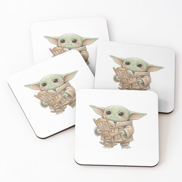 Item preview, BABY YODA ON ROCKING CHAIR COZY VINTAGE GROGU designed and sold by LIS AND MELIVERSO.