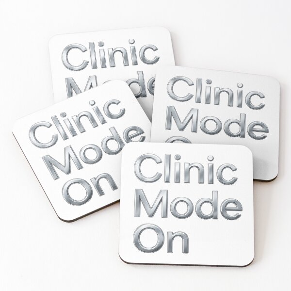 Item preview, Clinic mode on Silver Font  Humor Tee, brafdesign designed and sold by Brafdesign.