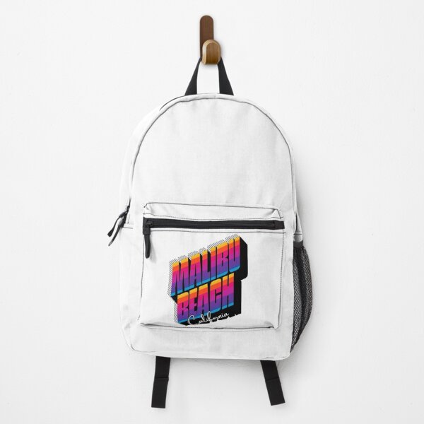 Item preview, Malibu Beach California Retro 80s Stripe Design designed and sold by DonnaRaine.