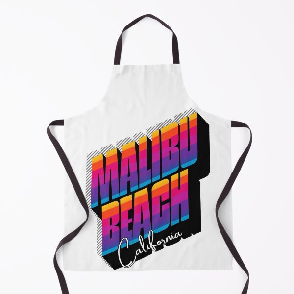 Item preview, Malibu Beach California Retro 80s Stripe Design designed and sold by DonnaRaine.