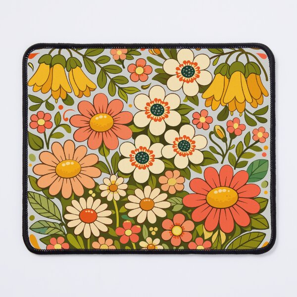 Item preview, Retro Garden Floral Pattern – Kiwiana Vintage Bloom Design designed and sold by MvuuStudio.