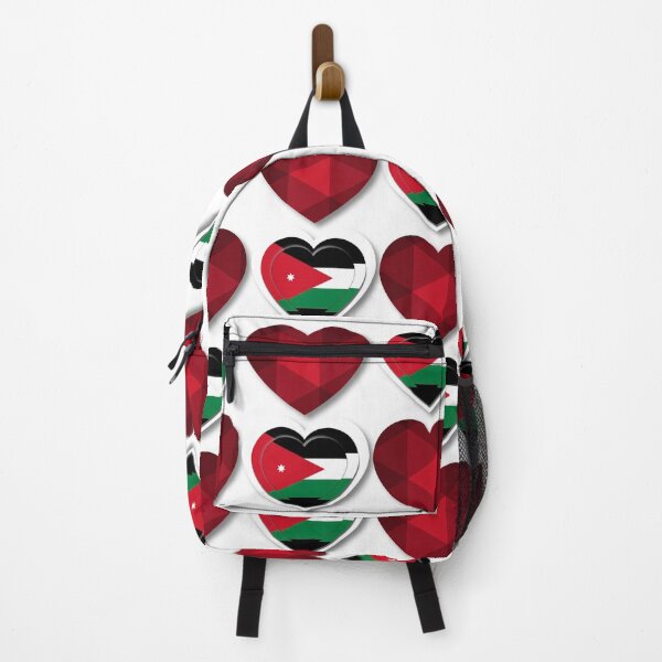 Item preview, Heart Mosaic with Jordanian Flag Design designed and sold by IntelliMindDesigns.