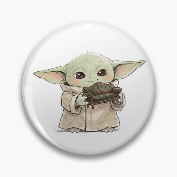 Artikelvorschau, BABY YODA AUF EINEM VINTAGE-SOFA, GEMÜTLICHE GROGU-ÄSTHETIK entworfen und verkauft von LIS AND MELIVERSO.