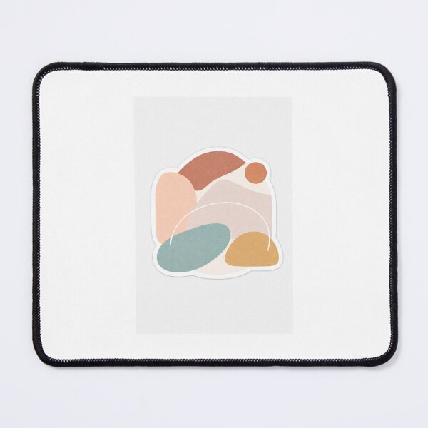 Item preview, Abstract Minimal Shapes Aesthetic Sticker | Boho Pastel Modern Art Design designed and sold by Humpty143.