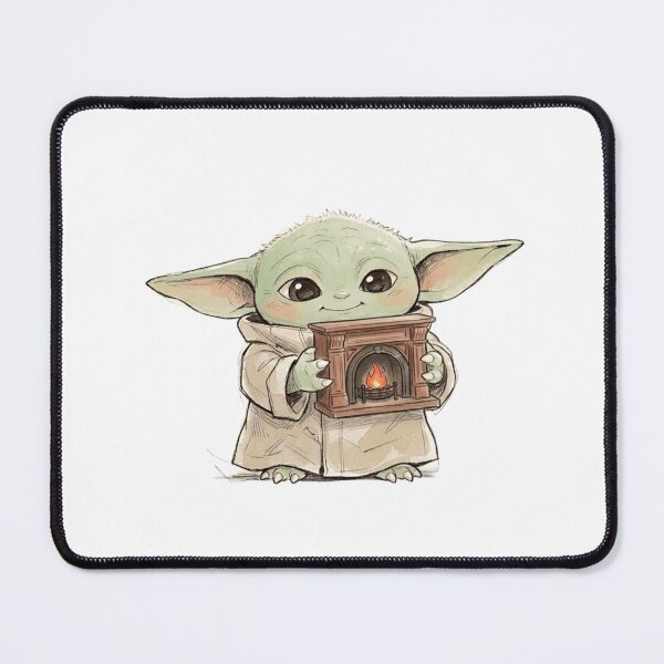 Item preview, BABY YODA BY FIREPLACE COZY WINTER GROGU AESTHETIC designed and sold by LIS AND MELIVERSO.