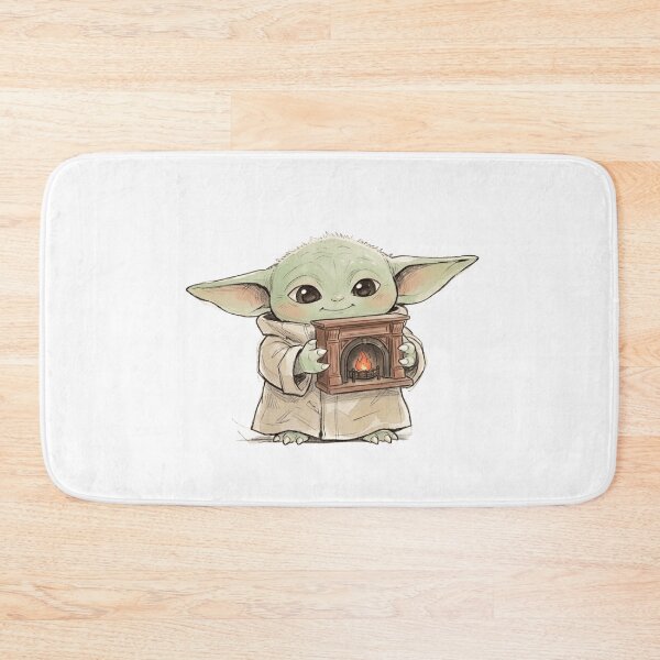 Item preview, BABY YODA BY FIREPLACE COZY WINTER GROGU AESTHETIC designed and sold by LIS AND MELIVERSO.