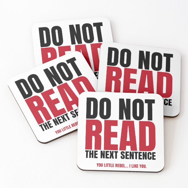 Item preview, Do Not Read the Next Sentence designed and sold by Dondonmart.