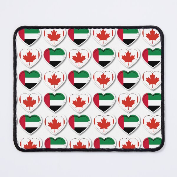 Item preview, Heart Mosaic with UAE and Canada Flag Designs designed and sold by IntelliMindDesigns.